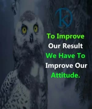 To Improve Our Results, We Have to Improve Our Attitude.