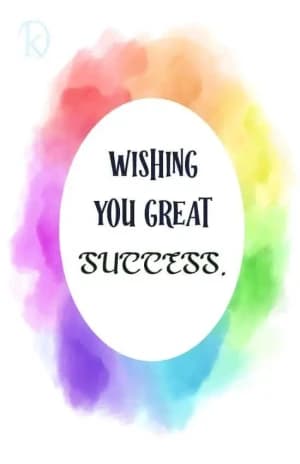 Wishing You Great Success.