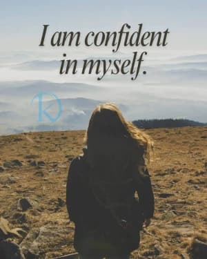 I am confident in myself.