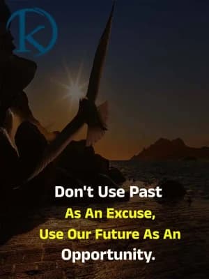 Don't use the past as an excuse; use our future as an opportunity.