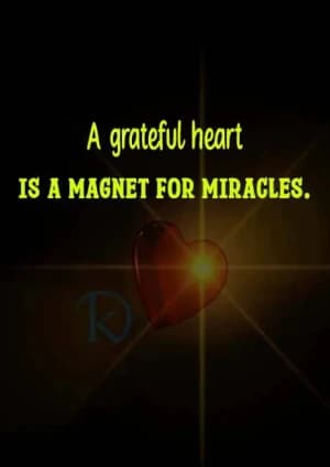 A Grateful Heart Is a Magnet for Miracles.
