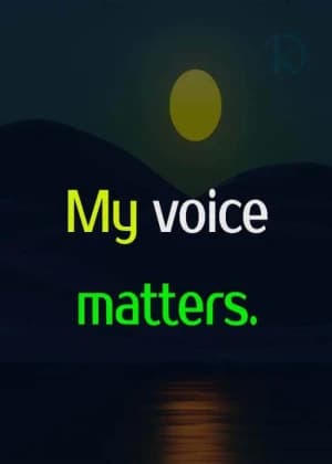 My Voice Matters.