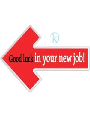 Good luck in your new job!