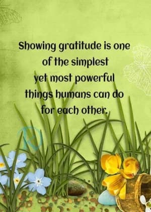 Showing gratitude is one of the simplest yet most powerful things humans can do for each other.