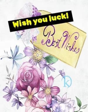 Wish you luck! Best Wishes.