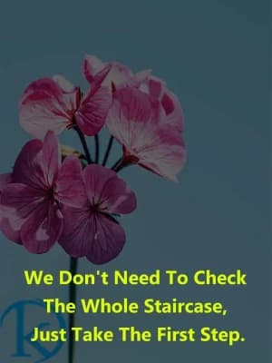 We don't need to check the whole staircase, just take the first step.