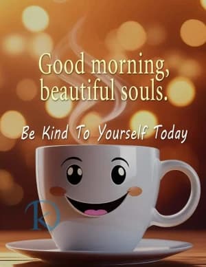 Good morning, beautiful souls. Be Kind To Yourself Today