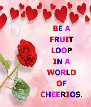 Be a fruit loop in a world of Cheerios.