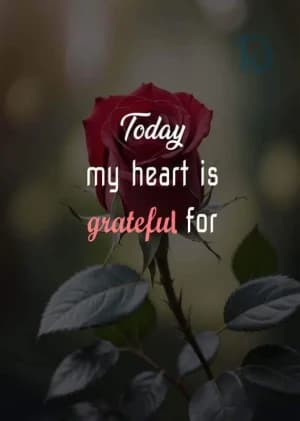 Today, my heart is grateful for.