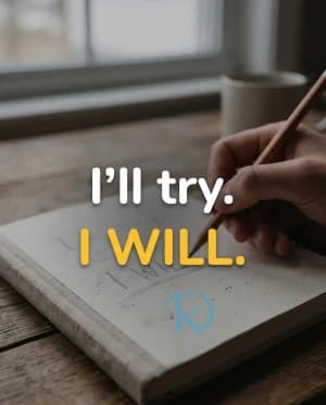 l'Il try. I WILL.