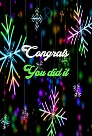 Congrats, you did it
