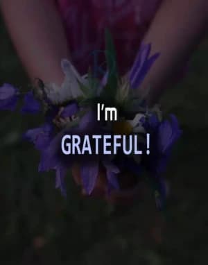 I'm grateful!