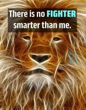 There is no fighter smarter than me.