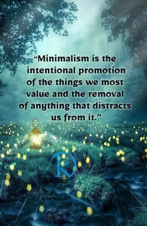 Minimalism is the intentional promotion of the things we most value and the removal of anything that distracts us from it.