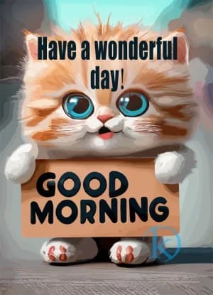 Have a wonderful day! GOOD MORNING