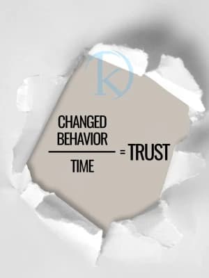 CHANGED BEHAVIOR TIME = TRUST