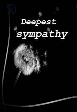 Deepest sympathy