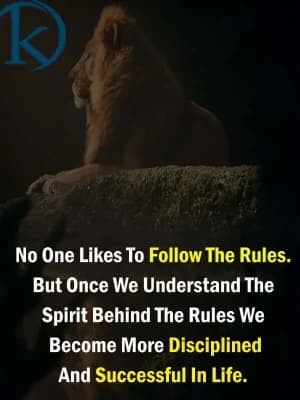 No one likes to follow the rules. But once we understand the spirit behind the rules, we become more disciplined and successful in life.