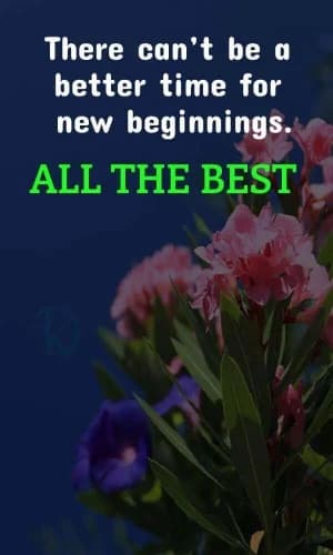 There can't be a better time for new beginnings. All the best.