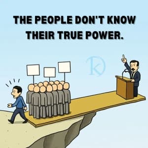 THE PEOPLE DON'T KNOW THEIR TRUE POWER.