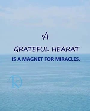 A Grateful Heart Is a Magnet for Miracles.