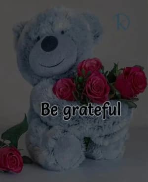 Be grateful.
