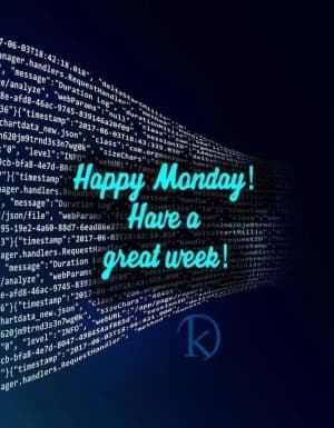 Happy Monday! Have a great week!