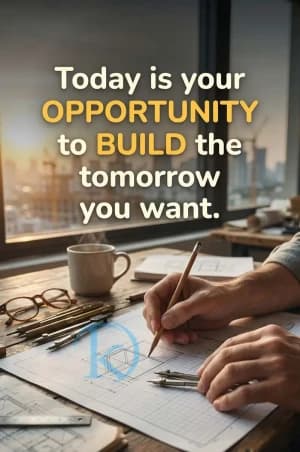 Today is your OPPORTUNITY to BUILD the tomorrow you want.