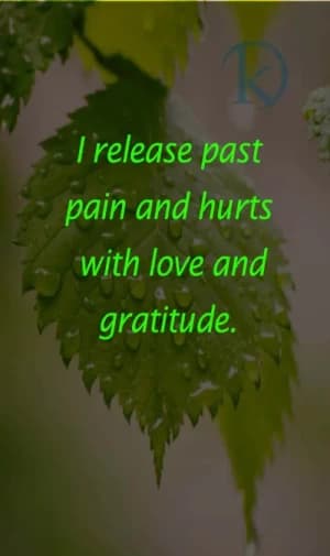 I release past pain and hurts with love and gratitude.