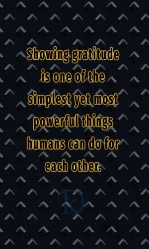 Showing gratitude is one of the simplest yet most powerful things humans can do for each other.