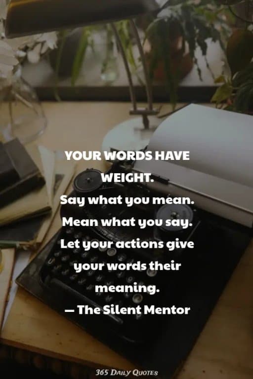The silent mentor