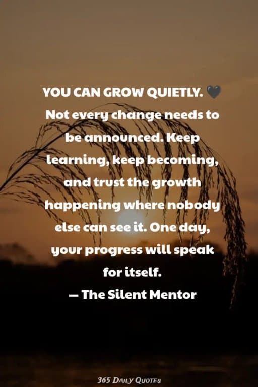 The silent mentor